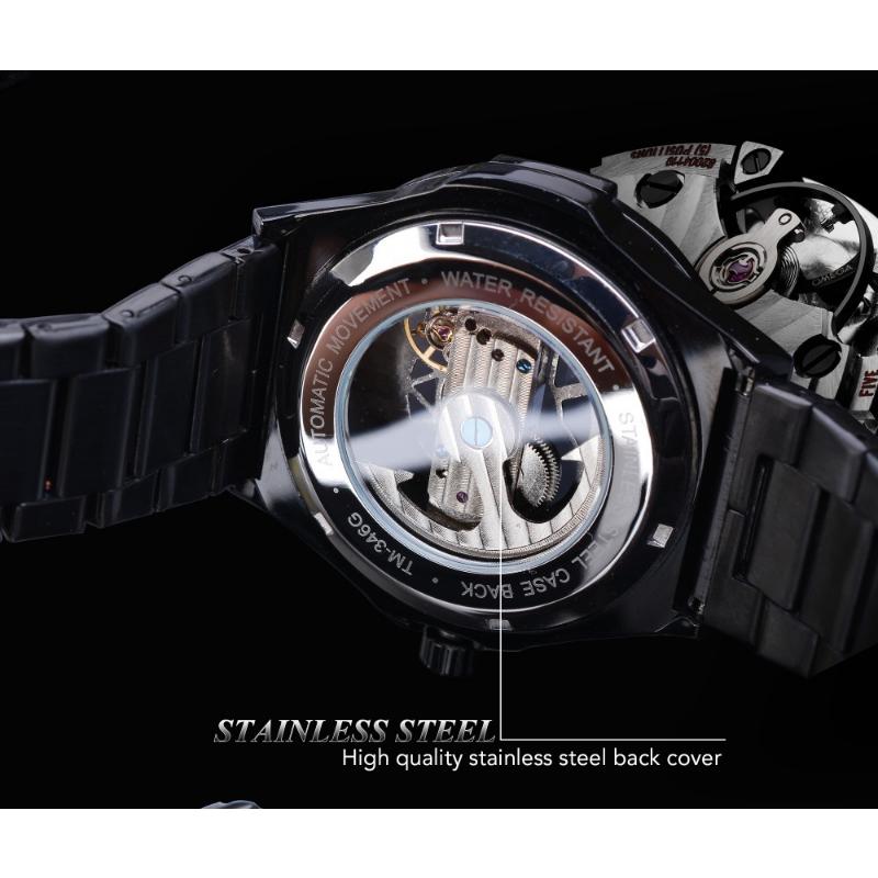 Forsining Men's Fashion Casual Waterproof Tourbillon Mechanical Watch