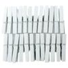 24 Mini White Clothespins