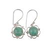 Natural Amazonite Gemstone 925 Sterling Silver Jewelry Handcrafted Earrings1.40" EE-56-21
