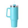 40oz Straw Insulated Tumbler with Handle Portable Water Cup Stainless Steel Vacuum Thermal Insulated Mug for Cold Hot Beverages