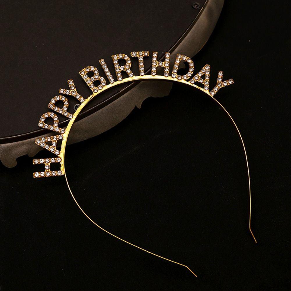 Birthday Gift Birthday Queen Headband Female Jewelry Birthday Hair Hoop Crown Women