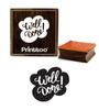 Printtoo Well Done Word Design Scrap-booking Square Wooden Rubber Stamp Diary Card-2 X 2