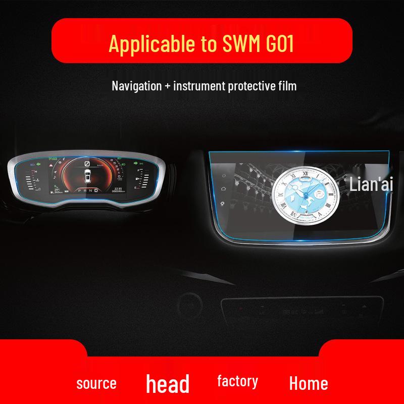 Applicable 23 SWM G01/G05/X7/X3 Navigation Screen & Center Console Tempered Protective Film, Car Accessories