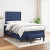 3136907 vidaXL Divan Bed with Mattress Blue 120x200 Cm Fabric
