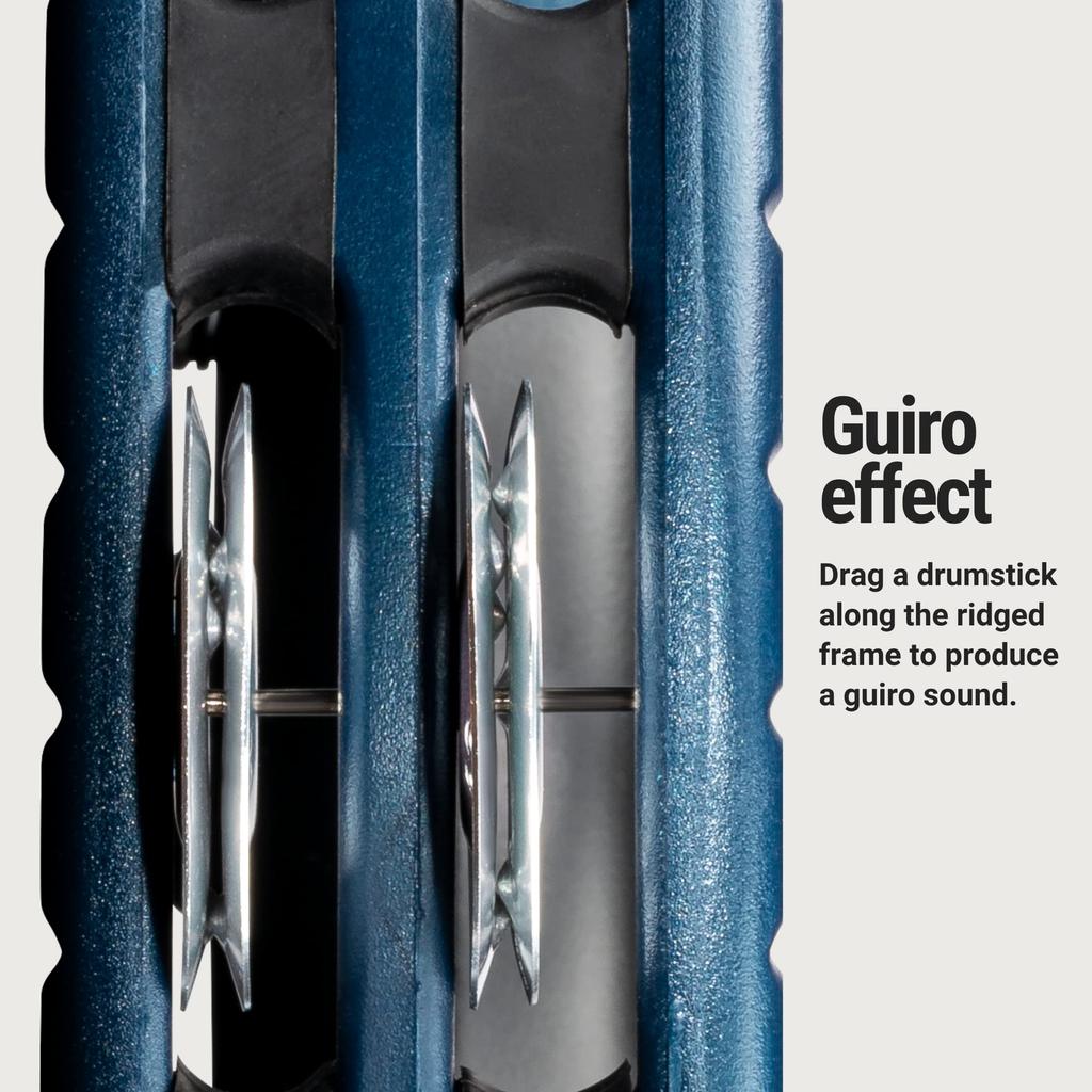 MEINL Percussion Traditional ABS Tambourine, Aluminum Jingles, Blue, TMT2A-B