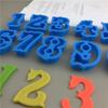 Cookie Cutter Molds 10Pcs/set Large 0-9 Arabic Numbers Plastic 3D Pressable Biscuit Fondant Stamps DIY Birthday Cake Decoration