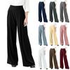 Women's Fashionable Drape High Waist Wide Leg Versatile Casual Formal Trousers
