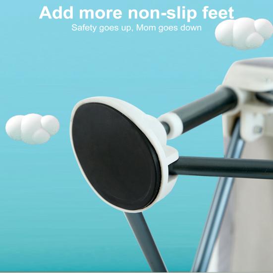 Baby Outdoor Beach Chair with Non-Slip Pads High Stability Strong Load-bearing Portable Compact Folding Chair Kids Infant Dinner Table