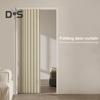 Magnetic Door Curtain Punch-free Folding Windproof Pleated Privacy Protection Invisible Thicken Bedroom Room Living Room Doorway Curtain Suitable for