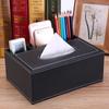 European Style Creative Multifunctional Tissue Box Rectangular Car Leather Paper Drawer Household Leather Tissue Box