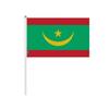 Drapeau Miniature - Mauritanie - 30 X 45 Cm - 100 Pièces - Polyester - Recto/Verso