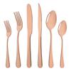 6Pcs Multi-Colors Rainbow Eating Utensil Set Dinnerware Set Cutlery Kit Fork Knife Stainless Steel Silverware Home Tableware Set