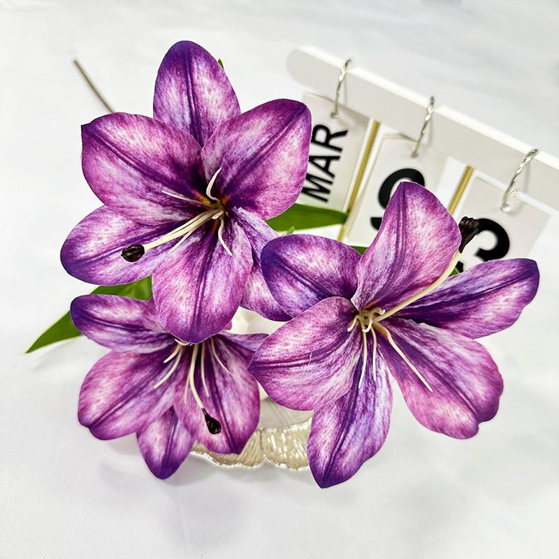 Lilium Plant Simulated Spp Wedding Hotel Restaurant Desktop Props Decoration