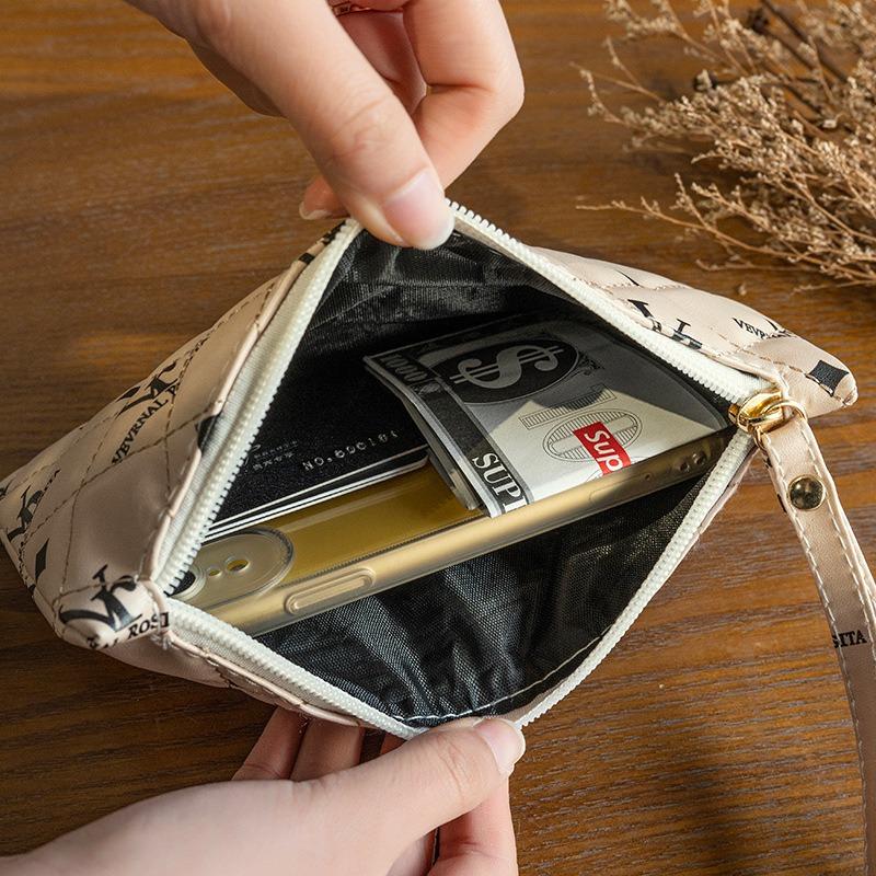Women's Bag Mobile Phone Bag Fashion Everything Printed Coin Purse Advanced Sense Clutch Bag