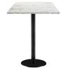60 X 60 Cm High Table - Rome Model, Calacata Marble