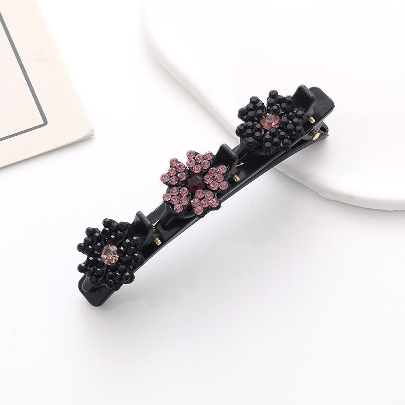 Double Layer Hair Braiding Hairpin Broken Hair Clip Women Girl Bangs Hairpin Korean Fixed Hair Clip Lazy Hair Style Accessories
