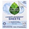 Laundry Detergent Sheets, Free & Clear, 32 Sheets, 4.317 Oz (122.4 G)