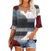 3/4 Sleeve Tops For Women Casual Ruffle V Neck T Shirts  Work Blouses Dressy Tunic Tops