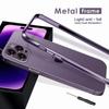 Cases For iPhone 14 13 12 11 Pro Max Metal Frame Aluminum Bumper Case For Iphone XS XR Shell Protective Phone Accessories