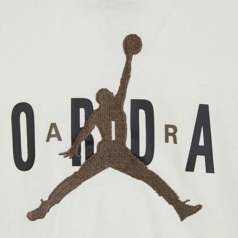 Jordan SS23 Logo Embroidered Long Sleeve Rugby Polo Men Tops Sail DV7655-133