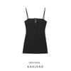 Kaslead New Arrival Women's Clothing Fashion Style Open Back Elegance Sleeveless Sling Short Dress 0085804