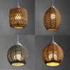 E27 Lampholder Rope Woven Lampshade Lamp Fixture Decoration Chandelier Lantern Shaped Lampshade
