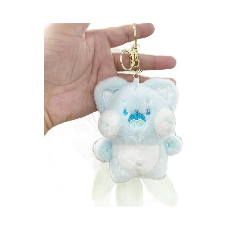 Lovable Mini Plush Cat Hanging Doll Keychain Perfect Companion For Bags And Accessories Key