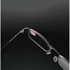 New Men's Simple Metal Half-Frame Reading Glasses with Anti-Blue Light