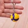 Sports Keychain Set: Basketball, Football, Volleyball - Unique Chain Rings & Personalized Luggage Accessories for Fans