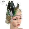 Women Beaded Flapper Performance Headwear Elastic Hair Accessories Vintage Masquerade Party Headpiece Cosplay