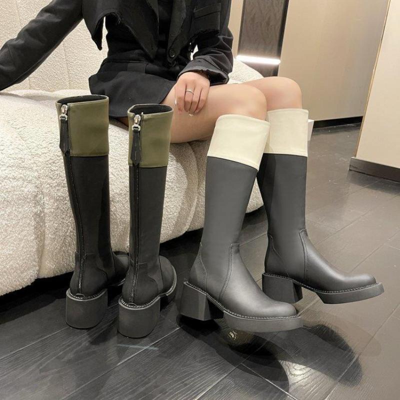 Thigh High Boots Women Fashion Platform Shoes Designer Long Chelsea Boots Ladies Comfort Walking Party Shoes Knee High Boots