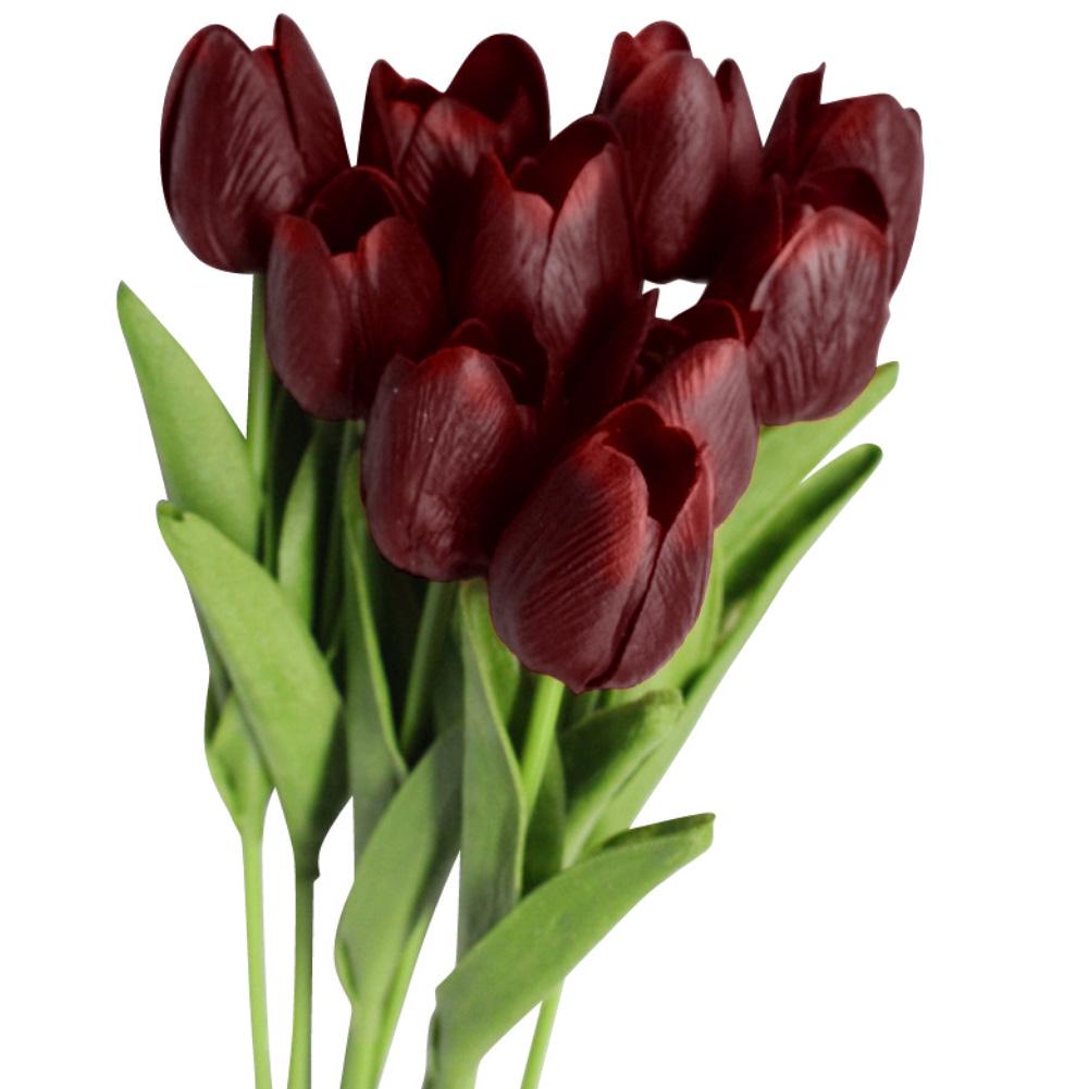 10Pcs/Set Artificial Tulip Flowers Home Prop