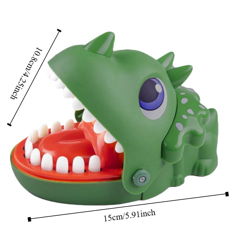 Triceratops Shape Dinosaur Bite Fingers Toy Safe Hand-biting Dinosaur  Birthday Gift
