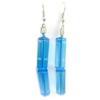 [R5277] - Light Blue 'Mineralia' Ethnic Earrings - 50x9 Mm