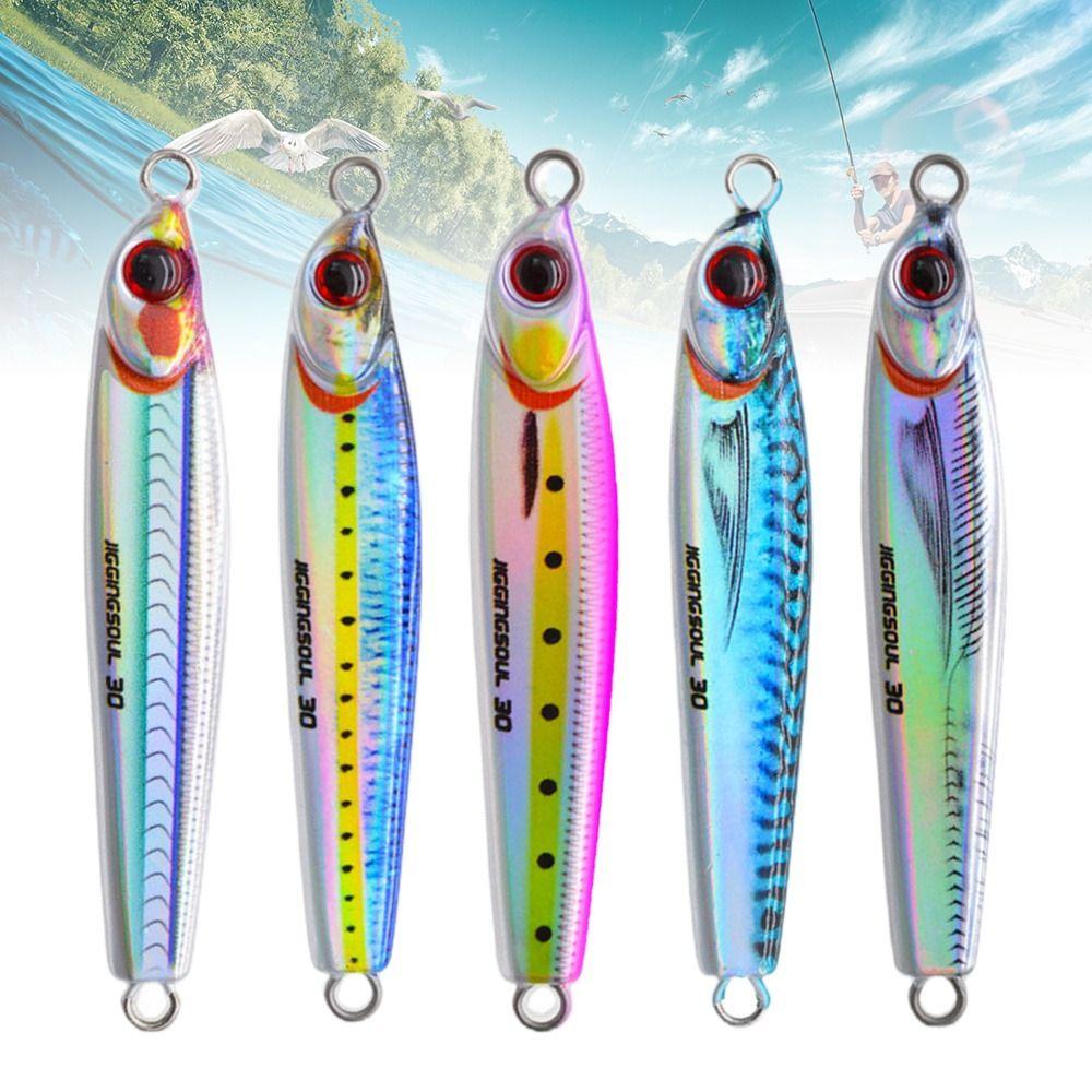 Sinking Minnow 10g 15g Spinning Baits Spanish Mackerel Metal Fishing Lure Lead Casting Jig Bait