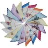 3pcs Elegant Vintage Floral Handkerchiefs For Women - Assorted Colors, Cotton Square Hankies, Machine Washable Handkerchiefs