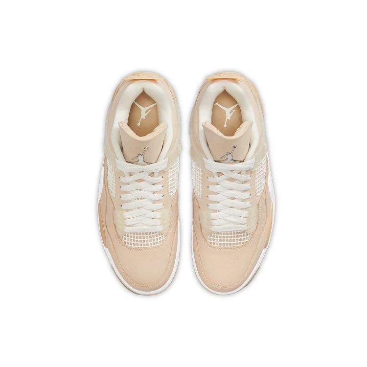 Air Jordan 4 Retro Shimmer Women Sneakers Tan Bronze-Eclipse Orange-Quartz DJ0675-200