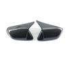 Carbon Fiber Paste Directly Car Rearview Side Mirror Covers Cap Horn Style For Ford Mustang 2015 2016 2017
