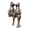 European and American Home Garden Decoration: Cute Kitten Dating Resin Crafts Ornaments.