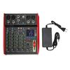 Professional DJ Mixer 6 Channel Bluetooth DSP Multifunctional Sound Mixer Board for Microphone