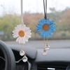Car Interior Decoration Plaster Fragrance Daisy Auto Rearview Mirror Pendant Little Daisy Decoration Accessories