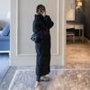 Winter Fashion Down Padded Jacket For Women Long Thicken Outwear Coat With Hooded Parkas