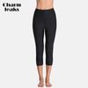 Women High Waist Swimming Capris Pants Ladies Tankini Bottom Swimwear Capris Pants Boardshort Sports Swimming Bottoms