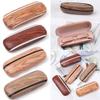Fashion Portable Wood Grain Eyewear Protector Glasses Box Reading Glasses Case Eyeglass Holder