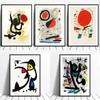Vibrant Modern Pop Wall Art Joan Miro Surrealism Colorful Abstract HD Canvas Poster Prints for Bedroom Living Room Decor Perf