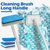 Multi-Functional Bathroom Wall Brush Long Handle Removable Household Floor Bathtub Brushes Ceramic Tile Sponge Cleaning Brush