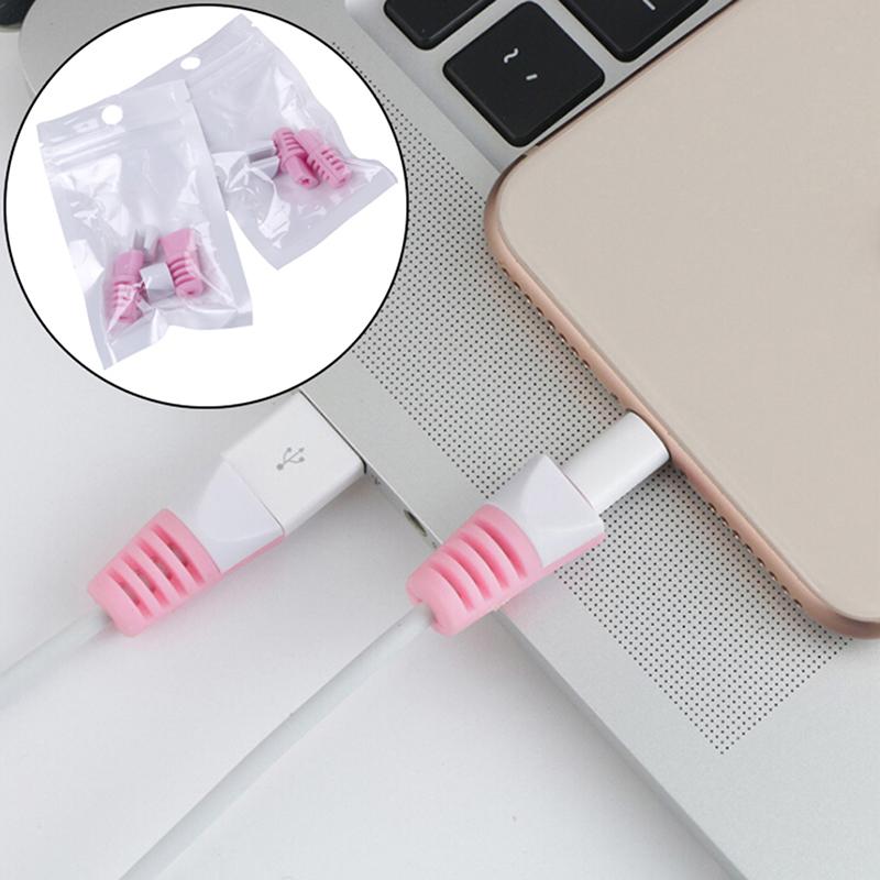 4Pcs Practical Protector Saver Cover For Phones Usb Charger Cable Cord Wire