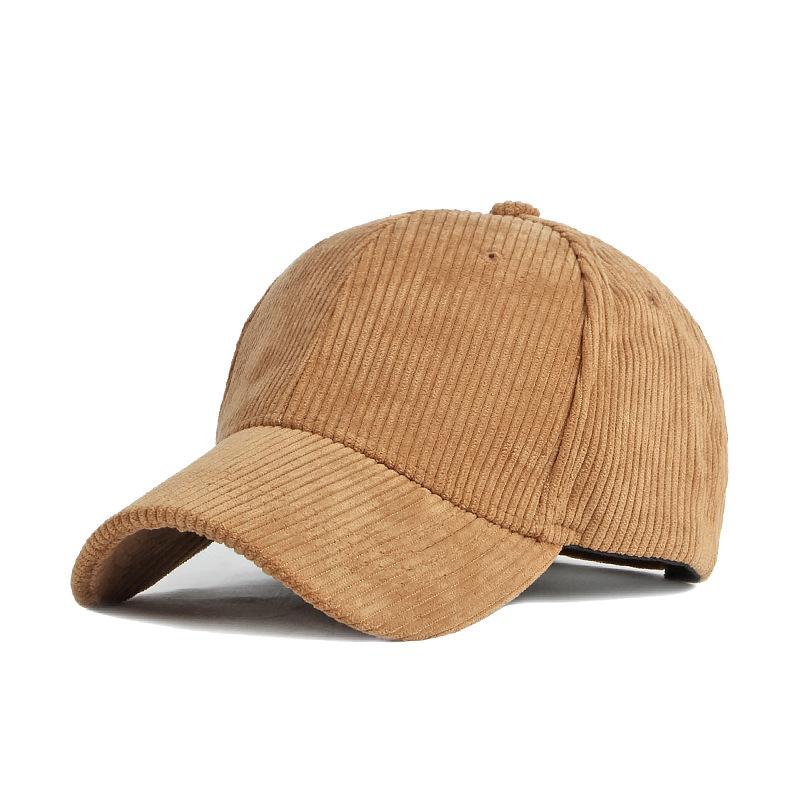 Warm Hat Women Autumn Winter Corduroy Baseball Cap Solid Color Outdoor Sports Cap Snapback Hat Ponytail Panama Cap Visor Hats