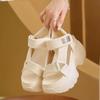Fashion Summer Women's Sandals Fashion Thick Soled Roman Women Shoes New Casual Lady Anti-Slip Ladies Shoes Wedge Heels Platform Sandals