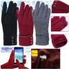 Women Plush Gloves Autumn Winter For Fitness Mujer PhoneTouch Screen Wrist Mittens Heated Gloves